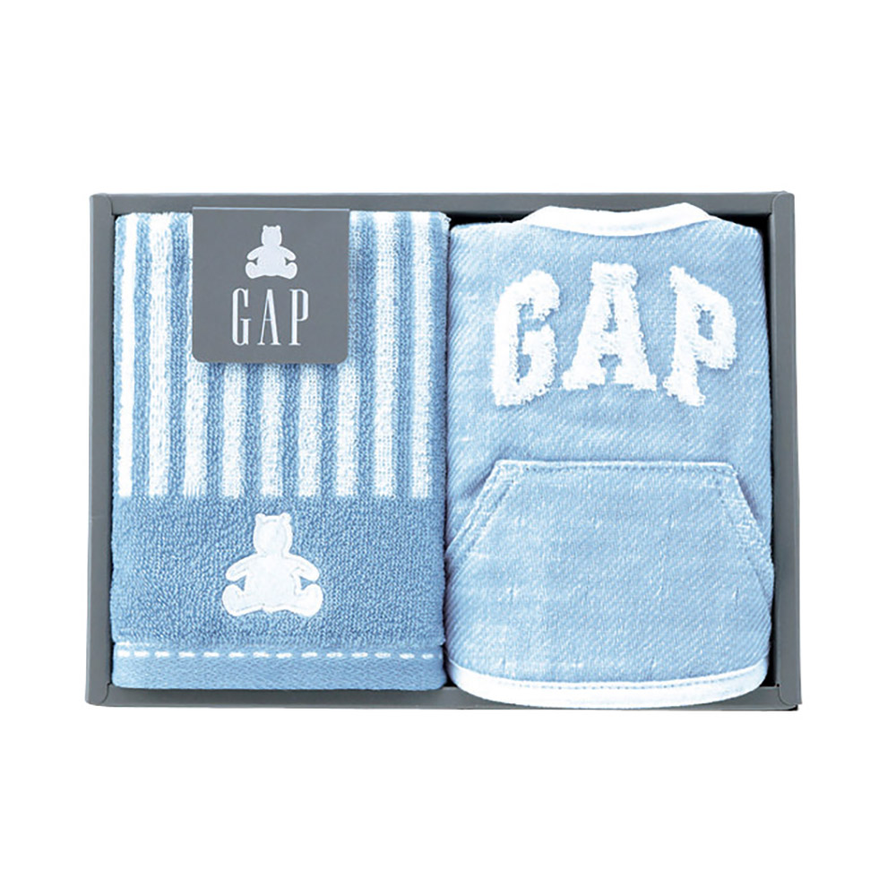 ストライプベア ベビータオルギフト 54-5019150 （ブルー）の商品画像