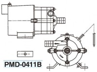  трехфазный электро- машина (SANSO) PMD-0411B6B1 магнит насос одна фаза 100V горячая вода для шланг модель старый номер образца (PMD-0411B6B)