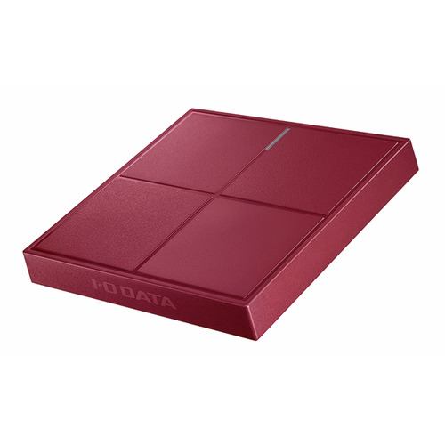 I-O DATA SSPL-UT2R [SSPL-UTシリーズ （ラズベリーレッド） 2TB] カクうす 外付けSSDの商品画像