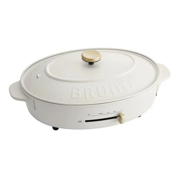 BRUNO BRUNO オーバルホットプレート BOE053-BGY（ブルーグレー