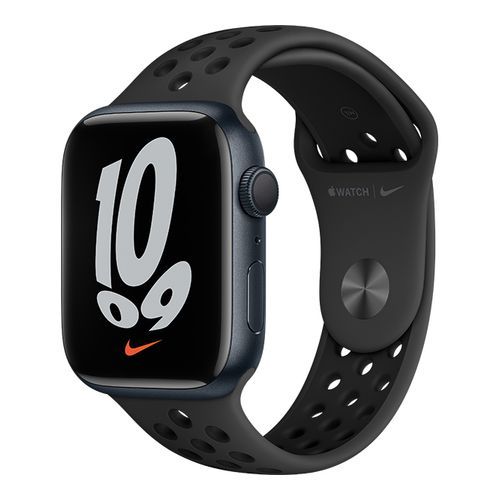 Apple Apple Watch Nike Series 7 GPSモデル 45mm  ミッドナイトアルミニウムケースとアンスラサイト/ブラックNikeスポーツバンド MKNC3J/A Apple Watch Apple Watch  Series 7 スマートウォッチ本体