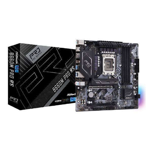 ASRock B660M Pro RS Intel B660 mATX DDR4 PCパーツマザーボード - 最