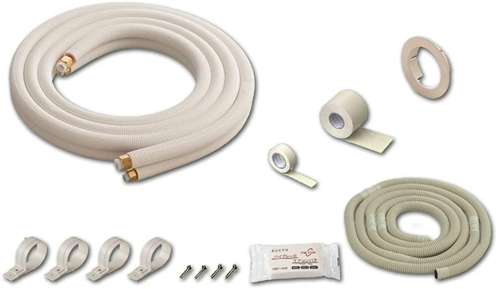 関東器材 配管セット (部品入り) 2分3分 4m 4P-FSP