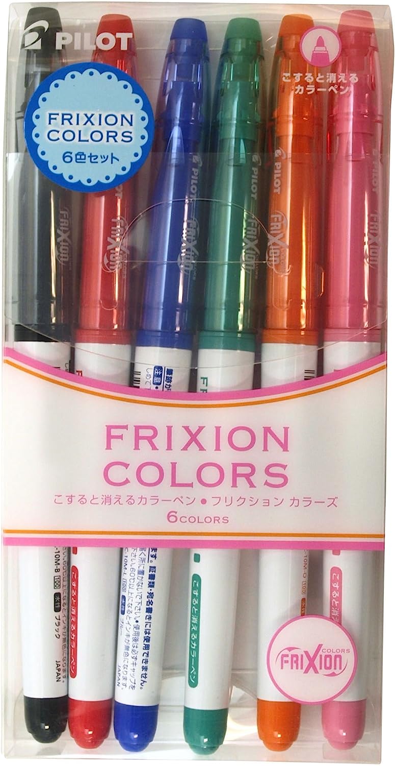 PILOT（文具） パイロット こすると消えるカラーサインペン フリクションカラーズ 6色セット3 SFC-60M-6C3 ×1セット フリクション マーカー、蛍光ペンの商品画像