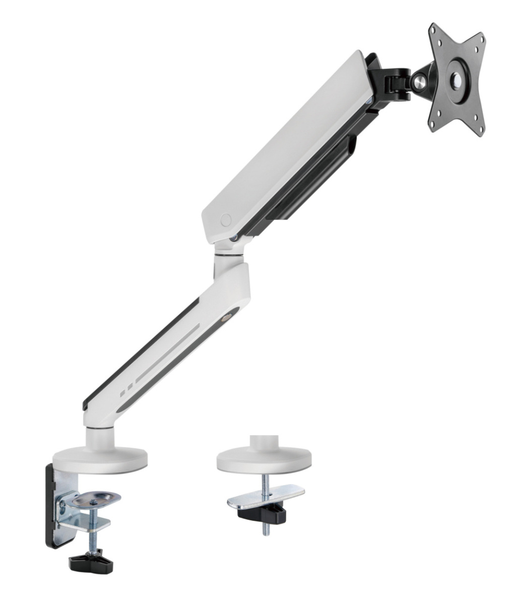 Alterzonege-ming монитор arm одиночный белый RGB 17~34 дюймовый максимальный выдерживаемая нагрузка 9Kg многоракурсность настройка дисплей arm резиновая втулка тип &amp; зажим тип с дистанционным пультом .