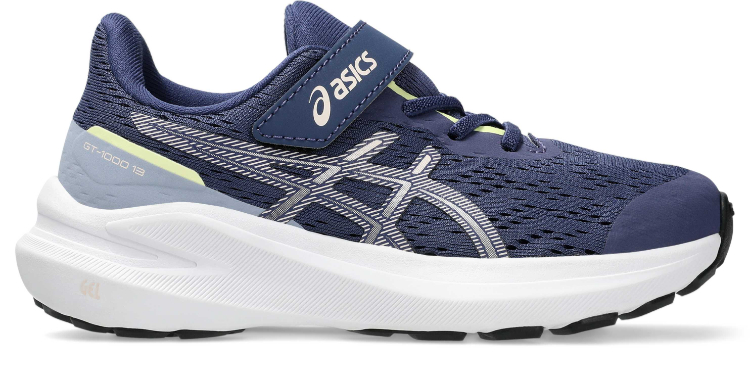 asics Asics GT-1000 13 PS INDIGO BLUE/BREEZE 20 1014A344 406 | спорт одежда обувь обувь долговечность амортизирующие свойства отталкивание . левый правый район другой посещение детского сада ..