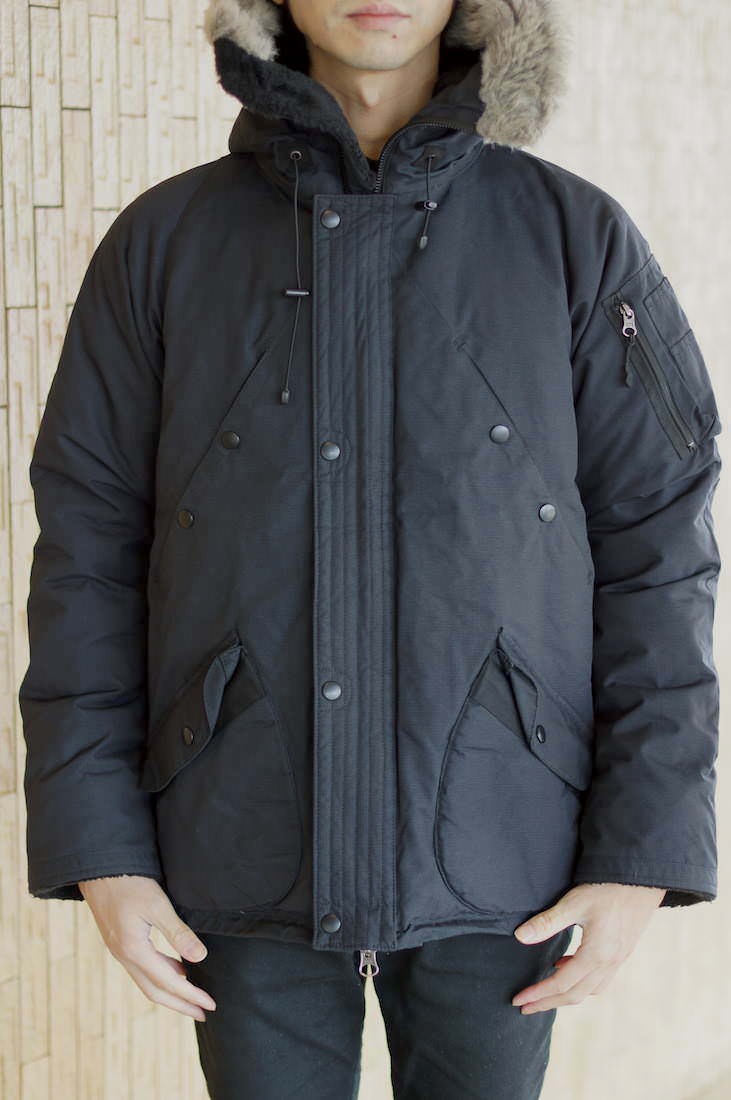 ノンネイティブ ダウン ボア windstopper ネイビー ミリタリー - 通販