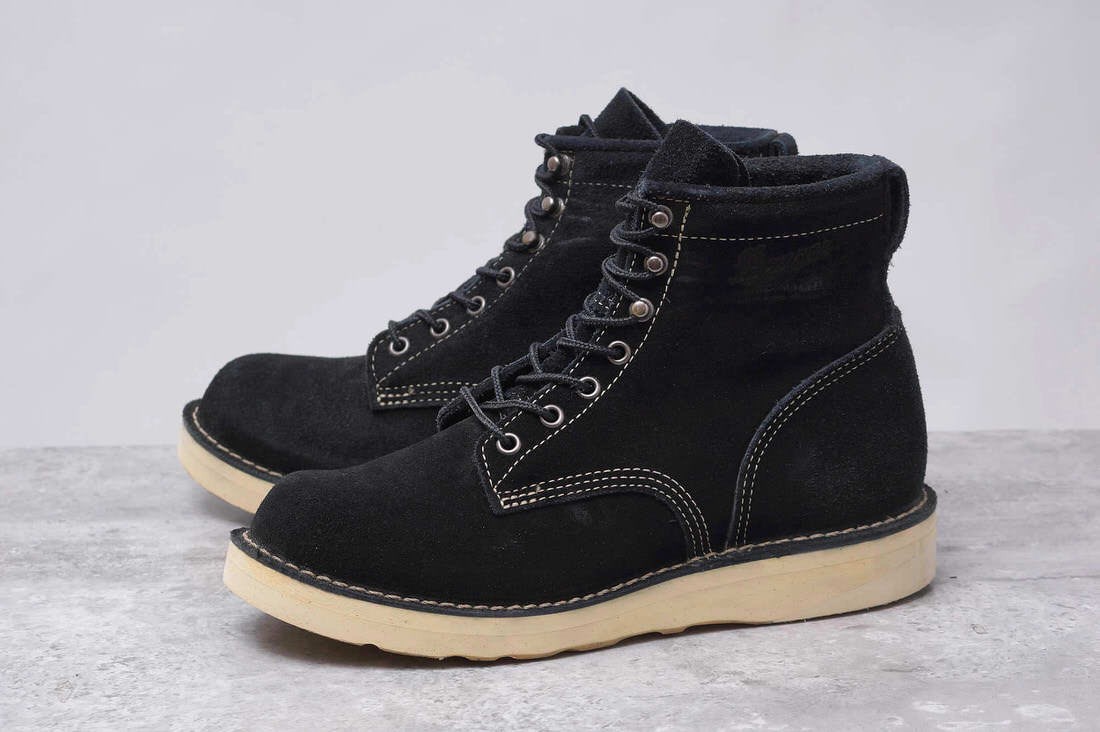 Danner スエードプレーントゥブーツ [pauline] ブラック neuroid.uprrp.edu