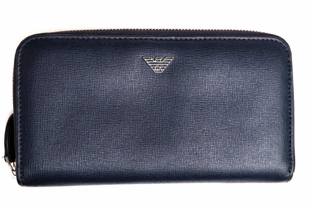 Yeme49 長財布 Armani 小銭入れあり アルマーニ Emporio 小銭入れあり Yc91e Desir アルマーニ Uni 牛革 ラウンドジップ ラウンドファスナー W3812 Desir ショッピング店 正規品低価格