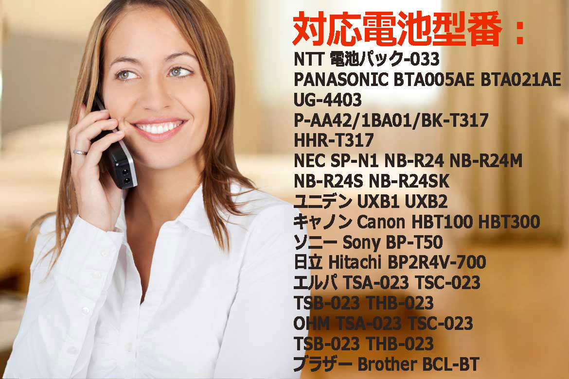BT04k телефон беспроводная телефонная трубка для сменный батарейка Panasonic UE-303030 / UF-A1CL соответствует аккумулятор сменный товар др. UF-A1WCL UF-A2CL UF-A2CL / H UF-A2CL / W и т.п. соответствует 