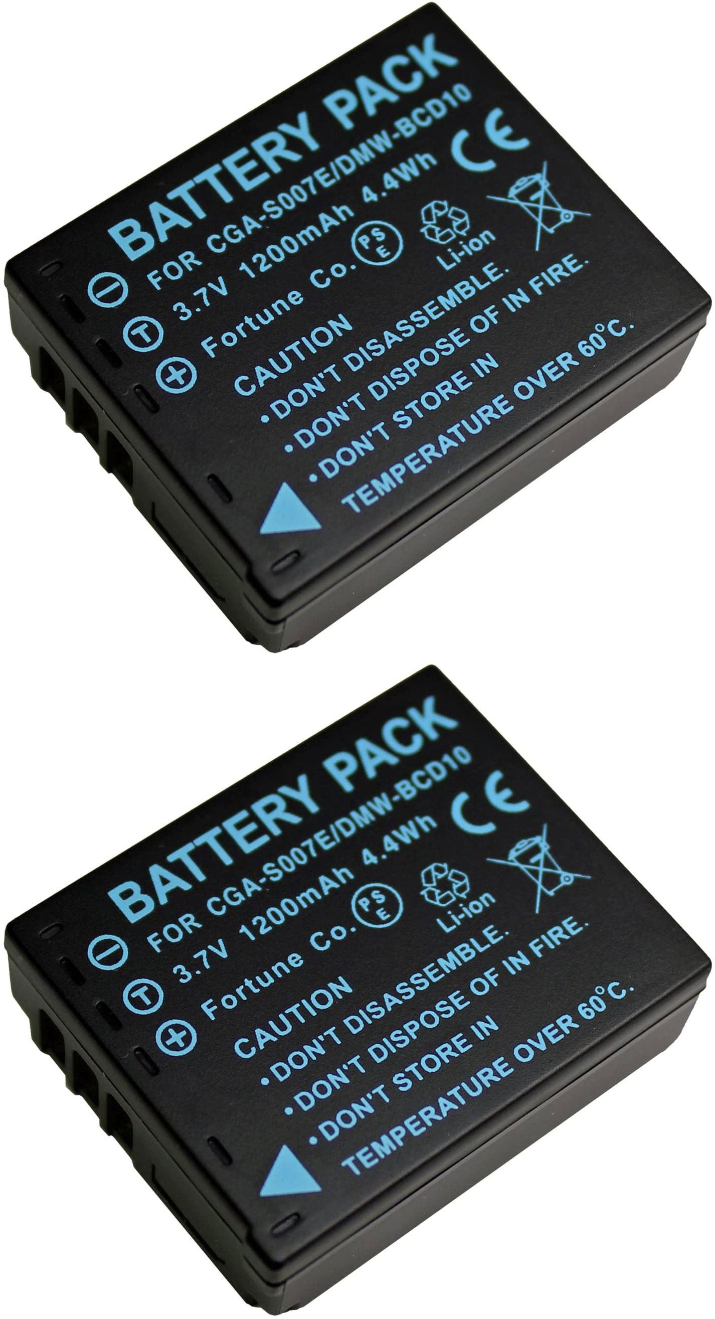 2 piece set Panasonic Panasonic DMW-BCD10 interchangeable battery LUMIX DMC-TZ1 LUMIX DMC-TZ3 LUMIX DMC-TZ5 etc. correspondence DE-A45AE correspondence 