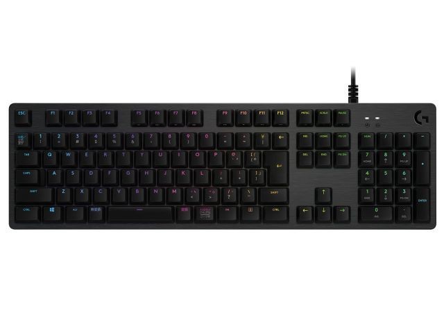 ロジクール G512 CARBON RGBメカニカル ゲーミング キーボード クリッキー カーボンバージョン G512-CK （ブラック）