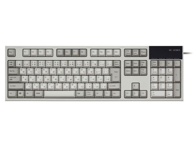 東プレ リアルフォース REALFORCE R2-JPV-IV（アイボリー） キーボード本体の商品画像