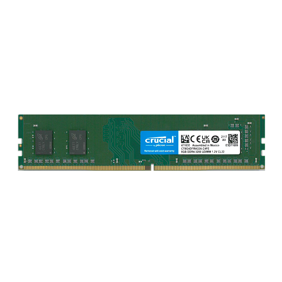 Crucial 8GB*1枚 デスクトップPC用メモリ DDR4 3200 MHz CL22 CT8G4DFRA32Aの商品画像