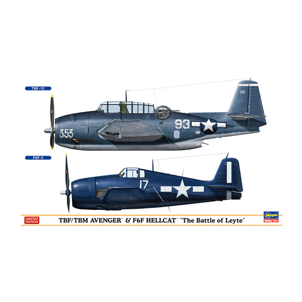 TBF/TBM アベンジャー＆F6F ヘルキャット レイテ海戦 （1/72スケール 02162）の商品画像