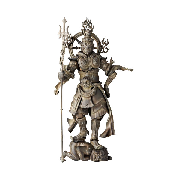 海洋堂 リボルテックタケヤ SERIES No.005EX 持国天 木彫版 時代劇  