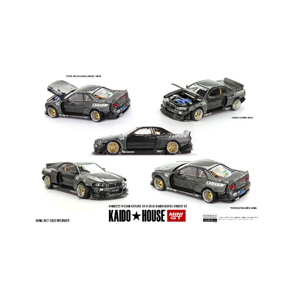 1/64 MINI GT minigt トゥルースケールミニチュアズ　４点セット トゥルースケールミニチュアス Nissan スカイライン GT-R R34 Kaido