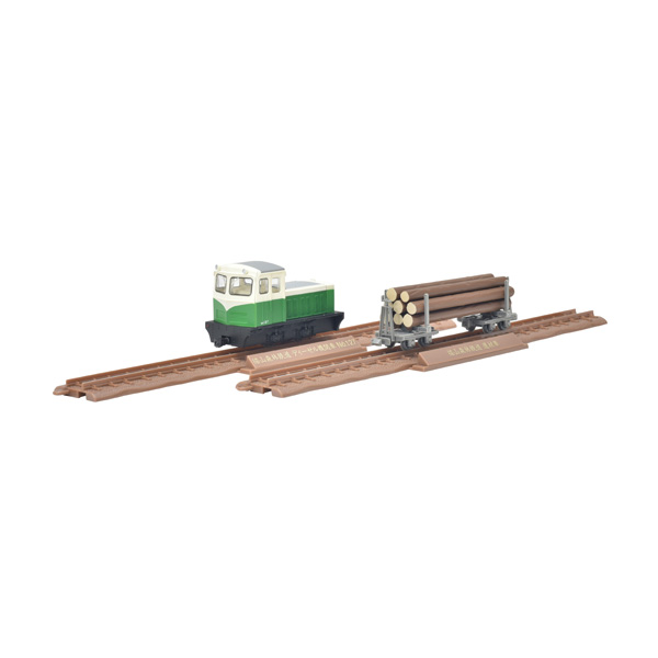 鉄道コレクション ナローゲージ80 猫山森林鉄道 S4型ディーゼル機関車（ツートンカラー）＋運材車 2両セットC 327547の商品画像