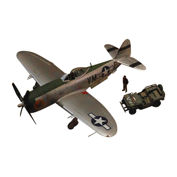 1/48 リパブリック P-47D サンダーボルト バブルトップ1/4トン小型四輪駆動軍用車 セット プラモデル [タミヤ] ミリタリー模型の商品画像