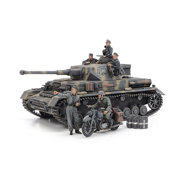 タミヤ タミヤ 1/35 ドイツIV号戦車G型初期生産車伝令バイク
