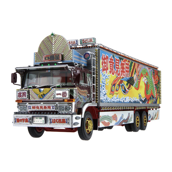トラック野郎一番星故郷特急便デコトラプラモデルアオシマ Amazon | 青島文化教材社 1/32 トラック野郎シリーズ No.1 一番