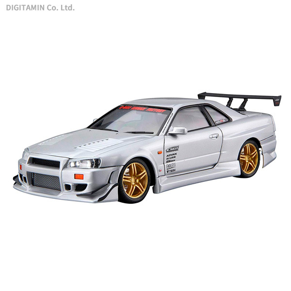 青島文化教材社 C-WEST BNR34 スカイライン GT-R 2002 （1/24スケール ザ・チューンドカー No.50（旧） 055427） 自動車の模型、プラモデルの商品画像