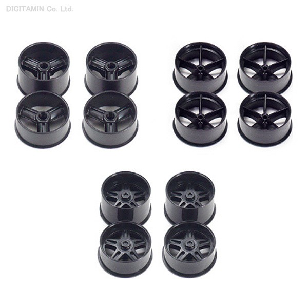 タミヤ ミニ四駆カーボン強化ホイールセット （大径） （1/32スケール