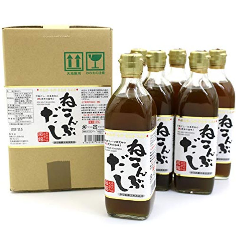 ヤマチュウ食品 函館えさん昆布の会 根昆布だし 500ml×6個の商品画像