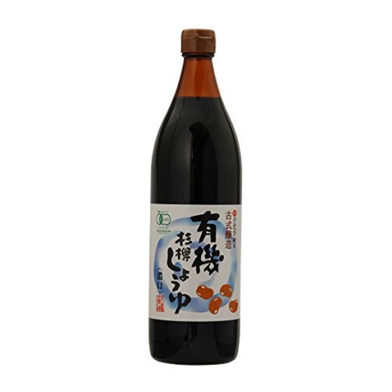 マルシマ マルシマ 有機杉樽しょうゆ 濃口 瓶 900ml × 2本 濃口醤油の商品画像
