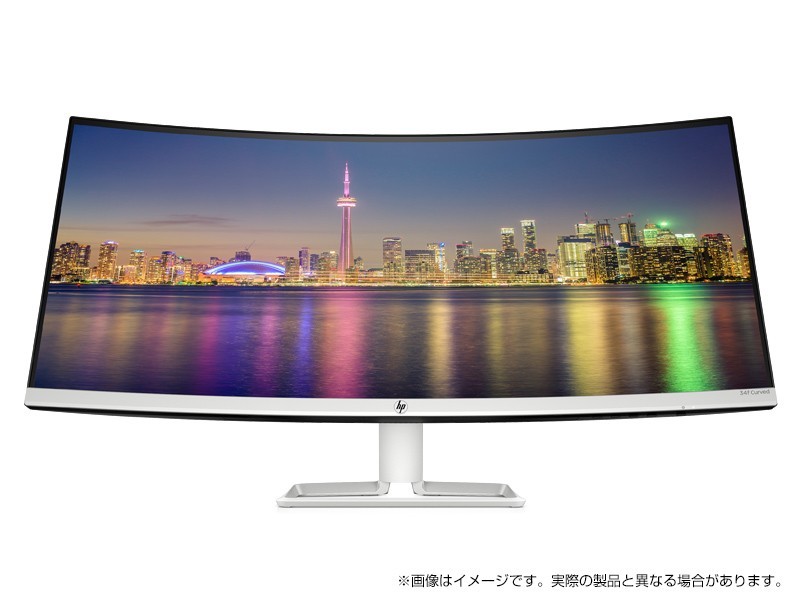 美品】HP 34f Curved 34インチ湾曲ディスプレイ IPSパネル 送料