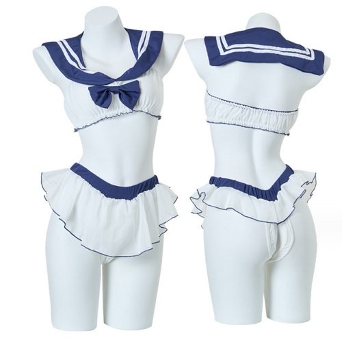  sailor suit sexy cosplay ero miniskirt lovely separate navy elasticity woman height raw uniform school uniform meido underwear .... costume popular cosplay