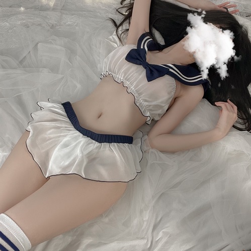  sailor suit sexy cosplay ero miniskirt lovely separate navy elasticity woman height raw uniform school uniform meido underwear .... costume popular cosplay