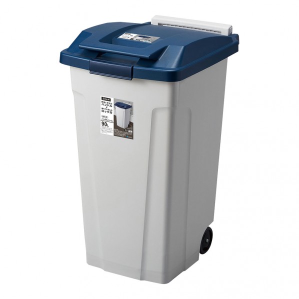 アスベル ハンドル付分別ペール90L 665141（ブルー） ゴミ箱、ダストボックスの商品画像