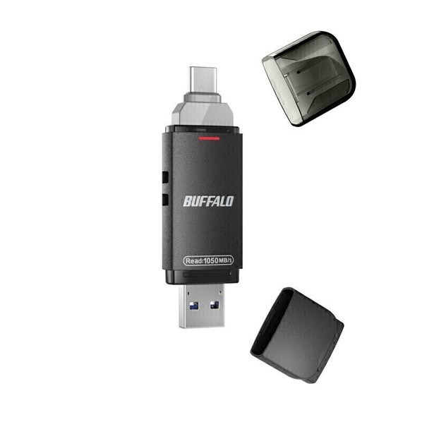 BUFFALO SSD-PUT500U3-BKC [SSD-PUTU3Cシリーズ 500GB ブラック] 外