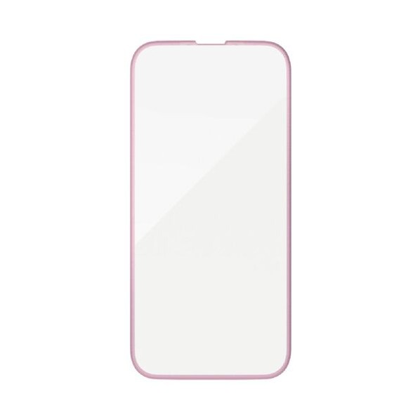 ELECOM エレコム iPhone 16e ＆me ガラスフィルム フレーム付き 高透明 PM-A25SFLGFPNM（メタリックピンク） スマホ液晶保護フィルムの商品画像