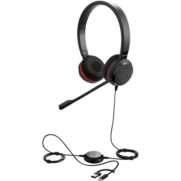 Jabra USBヘッドセット USB-C/A 両耳 UC認定 「Jabra Evolve 20 SE UC Stereの商品画像