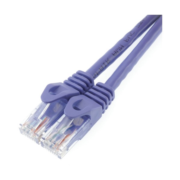ホーリック LANケーブル カテゴリー6A対応 2m LC20-512RB（パープル）×1本の商品画像