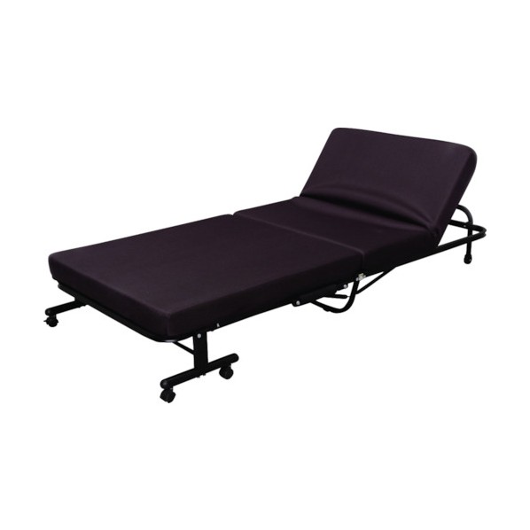 山善 手すり付折りたたみベッド シングル BAS-1S-DBR-RGT（ダーク