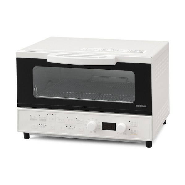 IRIS OHYAMA マイコン式オーブントースター MOT-401-B （ブラック