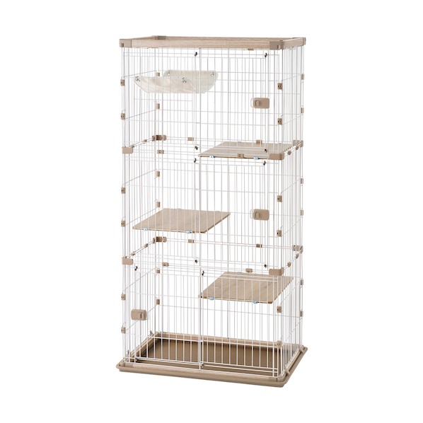 IRIS OHYAMA アイリスオーヤマ プラケージ 813 3段 ベージュ 猫用