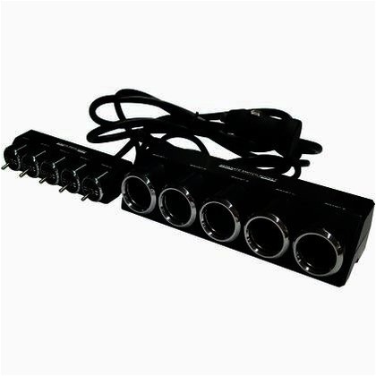 Kashimura セパレートスイッチソケット5連 KX-146 自動車用増設