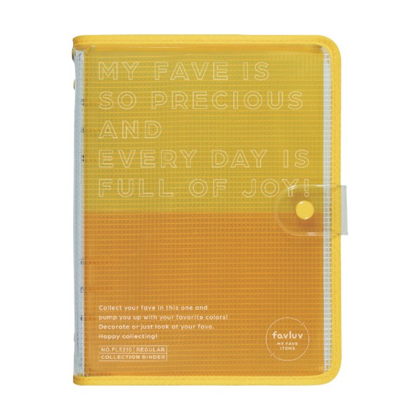 favluv コレクションバインダー レギュラーサイズ（黄）FL5210-YELLOW×1冊の商品画像