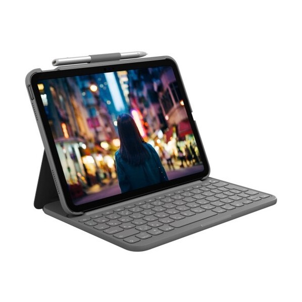 ロジクール SLIM FOLIO（iPad 第10世代用） iK1060GRA（グレー）の商品画像