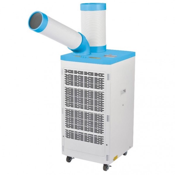 ナカトミ 排熱ダクト付きスポットクーラー単相首振り N407-TC 工事用