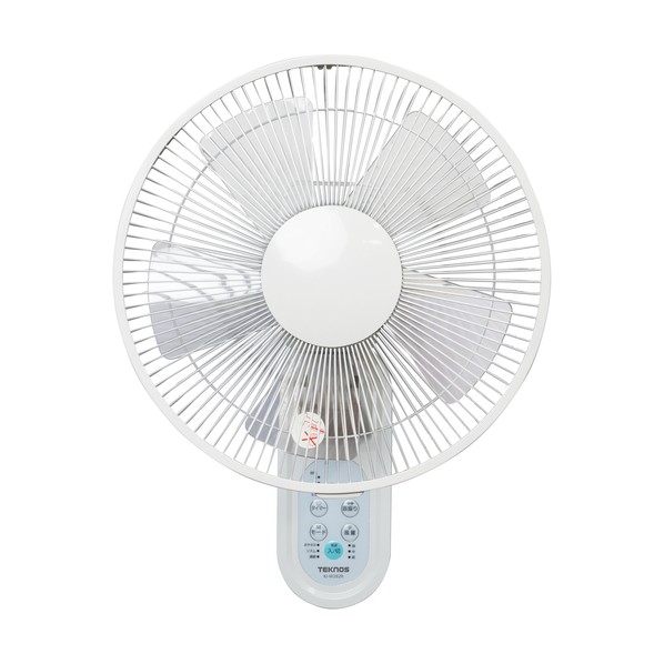 TEKNOS 30cm 壁掛けフルリモコン扇風機 KI-W282R ホワイト 扇風機本体の商品画像
