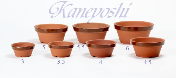  plant pot stylish cheap ceramics size 10cmda temperature pot .3 number brick color interior outdoors terra‐cotta color domestic production made in Japan 