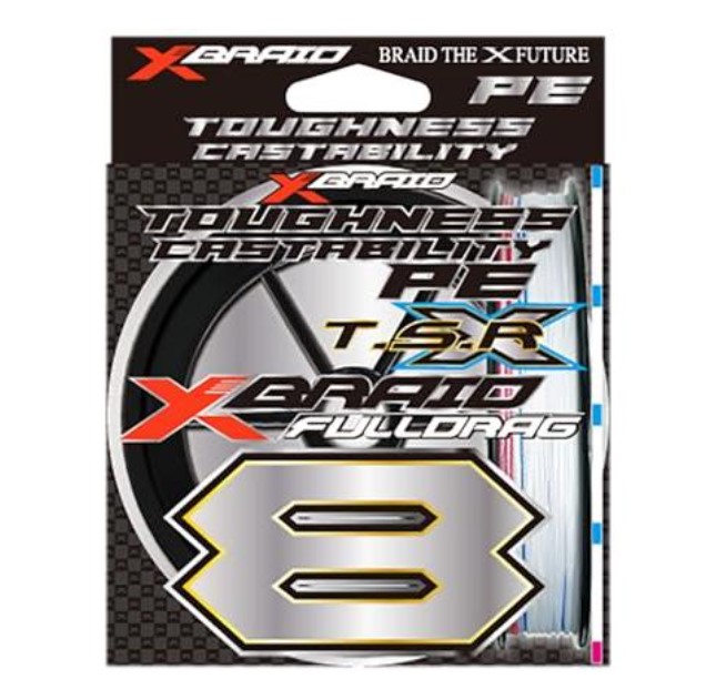 XBRAID PEライン フルドラグTSR X8 300m 15号（ホワイトマーキング