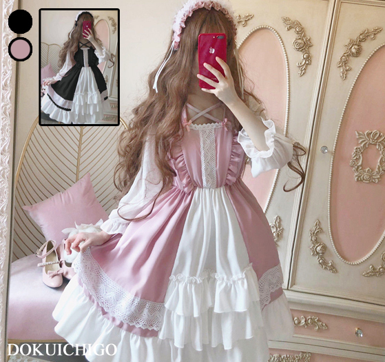  Лолита мода One-piece женский одежда платье Gothic and Lolita массовое производство type земля ... весна 