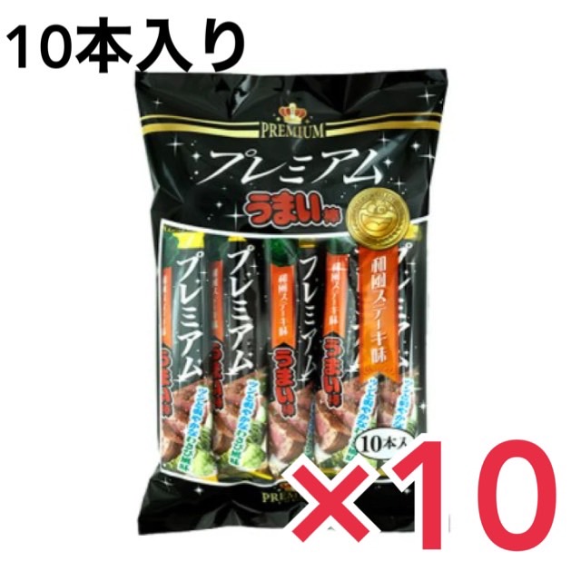 プレミアムうまい棒 和風ステーキ味 9g×100本 スナック菓子の商品画像