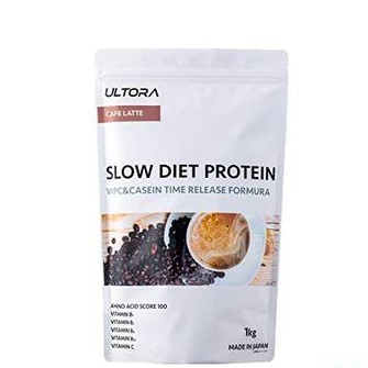 ULTORA ULTORA スローダイエット プロテイン カフェラテ風味 1kg カゼインプロテインの商品画像